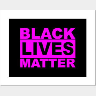 Black Lives Matter Logo (Pink) Posters and Art